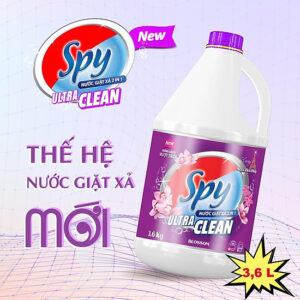 Nước Giặt Xả Spy Hương Hoa Pháp Tím 3,6L