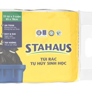 Túi rác STAHAUS màu Đen 03 cuộn 65x78cm*1kg