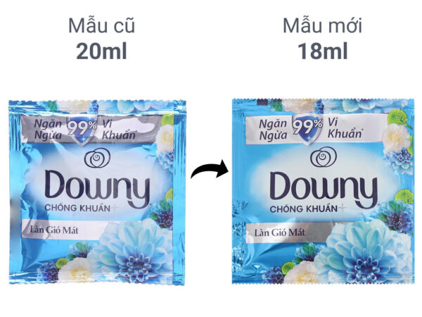 Nước xả vải Downy làn gió mát gói 20ml