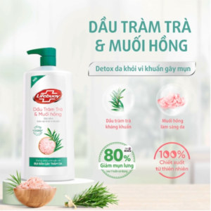 Sữa tắm Lifebuoy Detox Dầu Tràm Trà & Muối Hồng