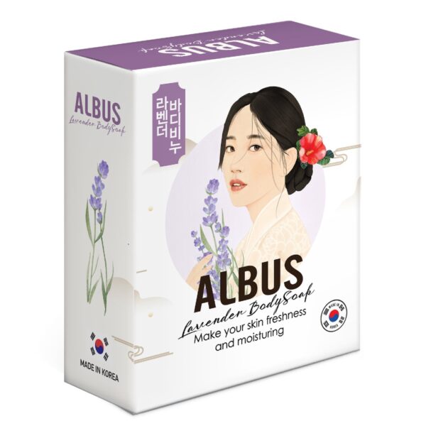 Xà bông tắm Albus Body Soap dưỡng da mềm mịn Hàn quốc