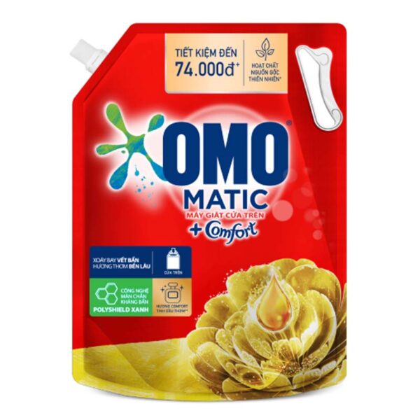 Nước giặt OMO Matic Comfort Tinh dầu thơm túi 2.8kg