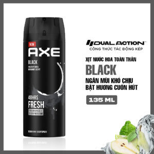 Xịt Khử Mùi AXE Cho Nam Hương Nước Hoa Black 135ml