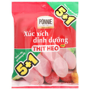 Xúc xích dinh dưỡng thịt heo Ponnie gói 175g