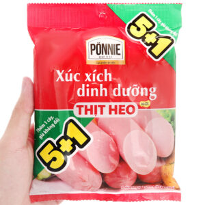 Xúc xích dinh dưỡng thịt heo Ponnie gói 175g