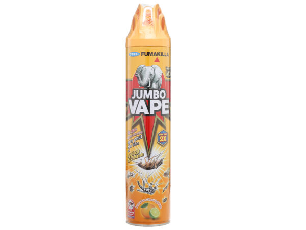 Bình Xịt Côn Trùng Jumbo Vape Hương Cam Chanh Tự Nhiên Chai 600ml