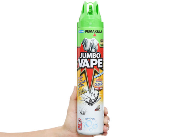 Xịt Muỗi Jumbo Vape F7 Không Mùi 600ml