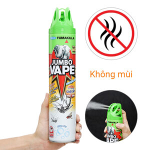 Xịt Muỗi Jumbo Vape F7 Không Mùi 600ml