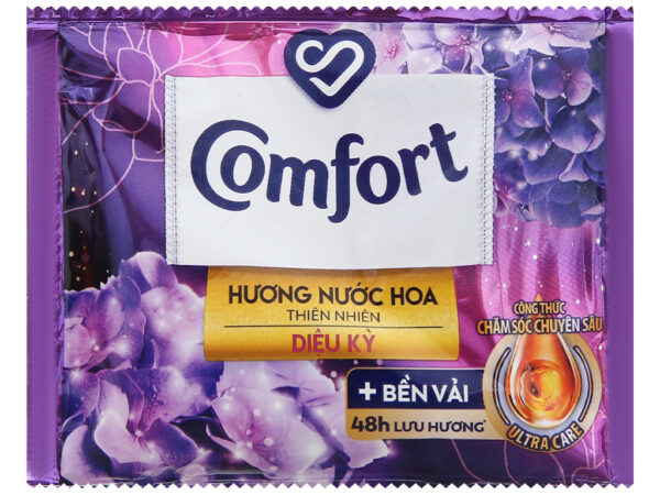 Nước xả vải Comfort đậm đặc hương nước hoa thiên nhiên diệu kỳ gói 20ml