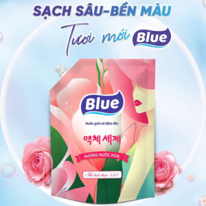 Nước giặt xả Blue đậm đặc hương nước hoa túi 3.6 lít