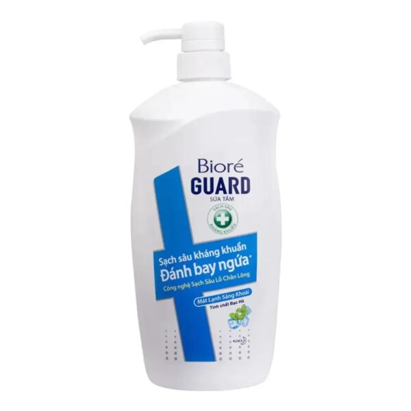 Sữa Tắm Biore Guard Kháng Khuẩn, Sạch Mịn, Thư Giãn 800ml Bạc Hà