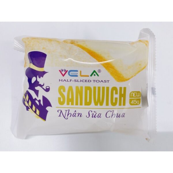 Bánh mì sandwich VeLa nhân sữa chua  45g