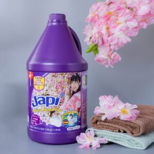 Nước giặt xả Japi Hương Hoa Anh Đào Tím Nhật Bản 3.5L