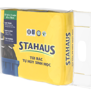 Túi rác STAHAUS màu Đen 03 cuộn 65x78cm*1kg