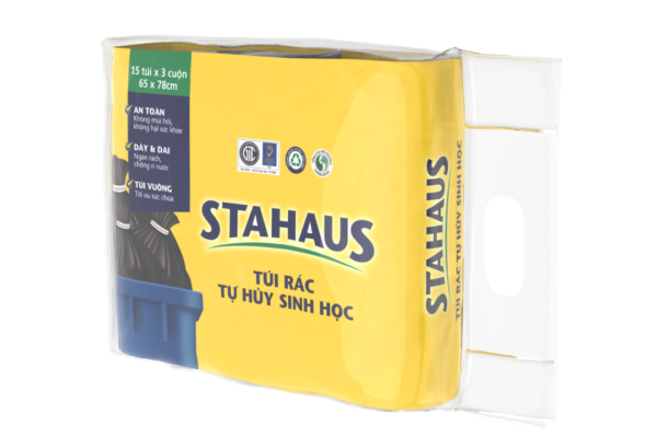 Túi rác STAHAUS màu Đen 03 cuộn 65x78cm*1kg