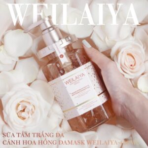 Sữa tắm trắng da cánh hoa hồng Damask Weilaiya Grand Rose Extracts Whitening Shower Gel 450ml