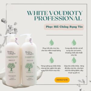 Dầu gội trắng phục hồi chống rụng Biotin & Collagen 500ml - 1000ml