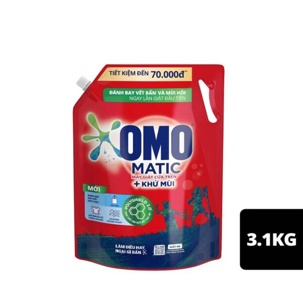 Nước giặt OMO máy Cửa trên 3.1kg