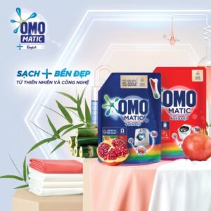 Nước Giặt OMO Matic Dịu Nhẹ Cho Em Bé Túi 2.9kg