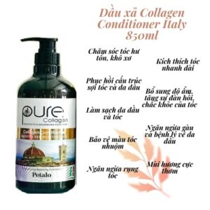 Dầu xả Collagen Tươi PETALO cao cấp của Italy 850ml