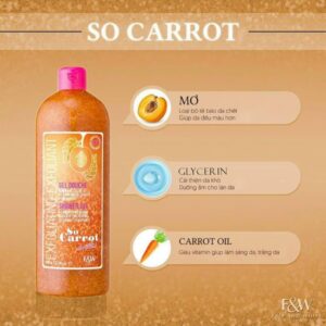 Sữa Tắm Tẩy Tế Bào Chết Sáng Da F&W So Carrot Exfoliating Shower 940ml