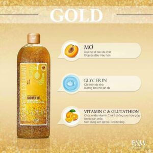 Sữa Tắm Tẩy Tế Bào Chết Sáng Da F&W Gold Exfoliating Shower 940ml