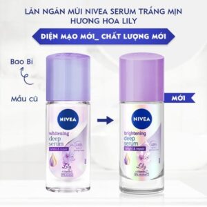 Lăn Khử Mùi Nivea Serum Sáng Mịn Hương Hoa Lily 40ml