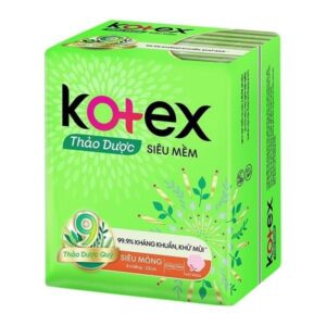 Băng Vệ Sinh Kotex Thảo Dược Siêu Mềm Không Cánh Gói 8 Miếng