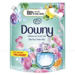 Nước xả vải Downy tinh dầu thiên nhiên đóa hoa thơm mát túi 3 lít