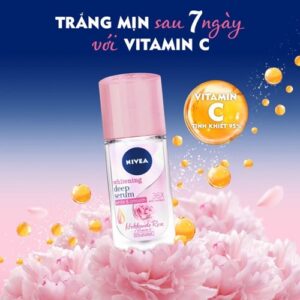 Lăn Khử Mùi Nivea Serum Sáng Mịn Hương Hoa Hồng 40ml