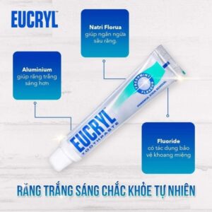 Kem Đánh Răng EUCRYL Làm Trắng Răng Hương Bạc Hà