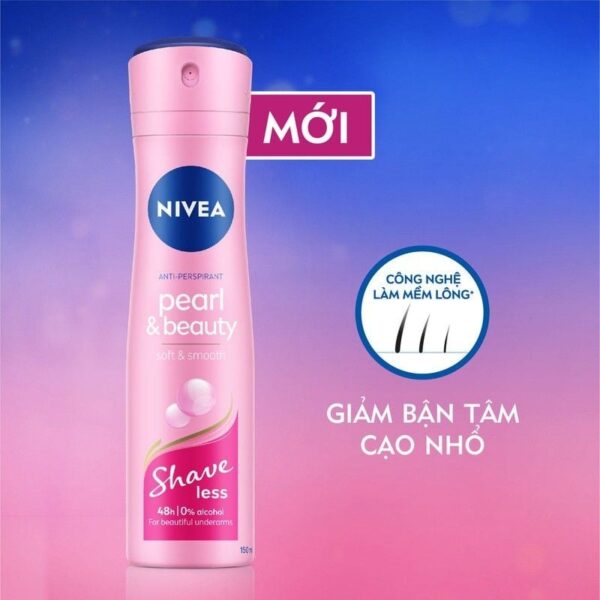 Xịt Khử Mùi Nivea Shaveless Ngọc Trai Đẹp Quyến Rũ 150ml