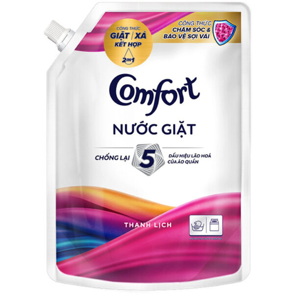 Nước giặt Comfort dưỡng vải đa năng hương thanh lịch túi 2.2kg