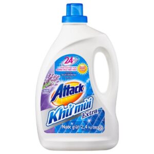 Nước Giặt Attack Khử Mùi Extra Hương Oải Hương 2.4L