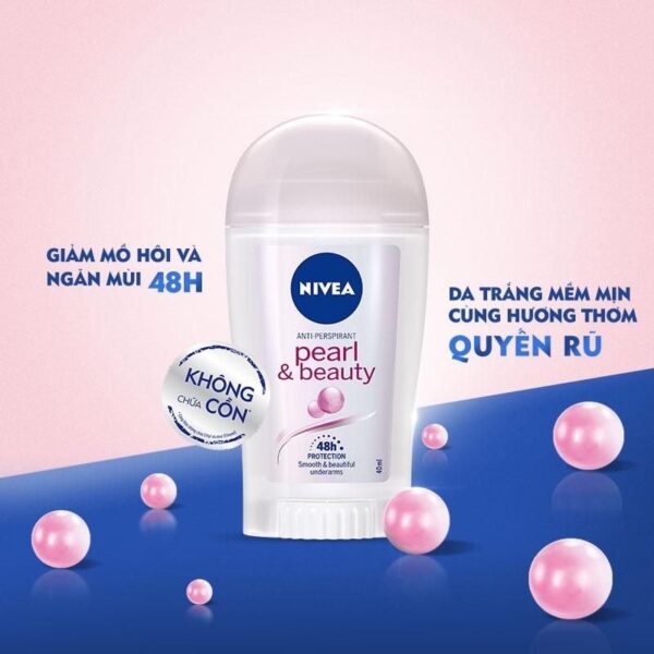 Sáp Khử Mùi Nivea Ngọc Trai Đẹp Quyến Rũ 50ml Pearl & Beauty 48h Anti-Perspirant Deodorant