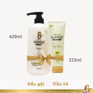 Dầu Gội Nước Hoa Grasse 620ml tặng kèm Xả 215ml