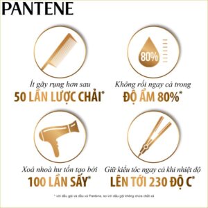 Dầu gội Pantene suôn mượt óng ả 650ml+ Dầu xả Pantene 3 phút suôn mượt óng ả 150ml