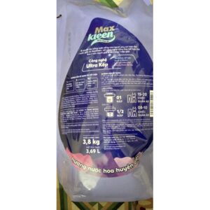 Nước Giặt Xả MaxKleen hương huyền dịu 3.8kg