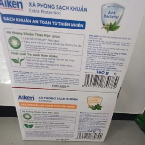 Hộp Xà bông cục Aiken 90g x 2 (Hộp 2 cục)