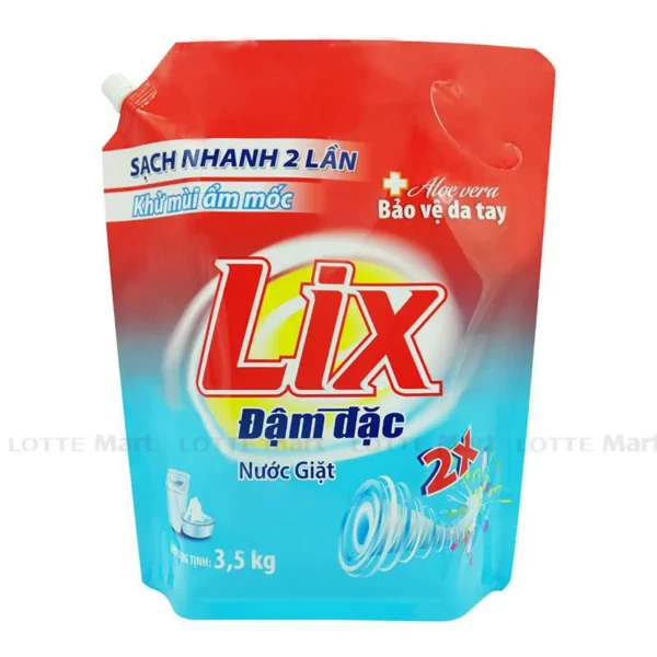 Nước Giặt Lix Đậm Đặc Khử Mùi Ẩm Mốc 3.5L