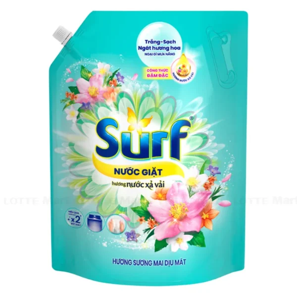 Nước Giặt Surf Hương Sương Mai Dịu Mát Túi 3.3Kg