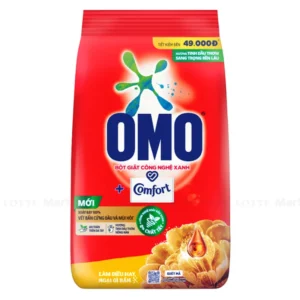 Bột Giặt Omo Comfort Tinh Dầu Thơm Nồng Nàn vàng Gói 2.6kg