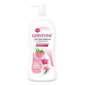 Sữa Tắm Gervenne Trắng Da Dâu Tây Bạch Tuyết và Lily Hồng 1.2L