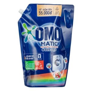 Nước giặt OMO Matic cửa trước bền màu tinh chất Lựu Tre túi 2.8kg