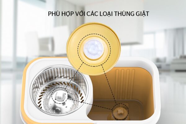 Bộ Lau Nhà Xoay 360 Độ Sunhouse KS-CL350PO