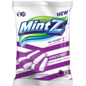 Kẹo Mềm MintZ Grapemint Vị Nho Bạc Hà (Gói 115g - Tím)