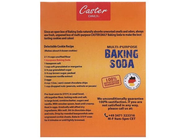 Bột rửa hoa quả baking soda tinh khiết Caster Daily hộp 227g