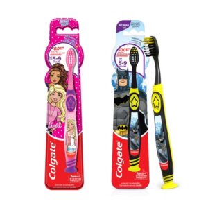 Bàn Chải Đánh Răng Trẻ Em Colgate Spider & Barbie 5 – 9 Tuổi