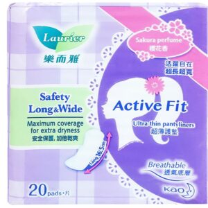 Băng Vệ Sinh Laurier Ngày Đầu-Cuối Active Fit Siêu Thấm Không Hương 20M