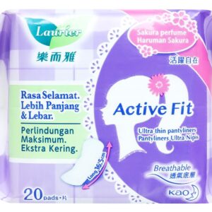 Băng Vệ Sinh Laurier Ngày Đầu-Cuối Active Fit Siêu Thấm Không Hương 20M